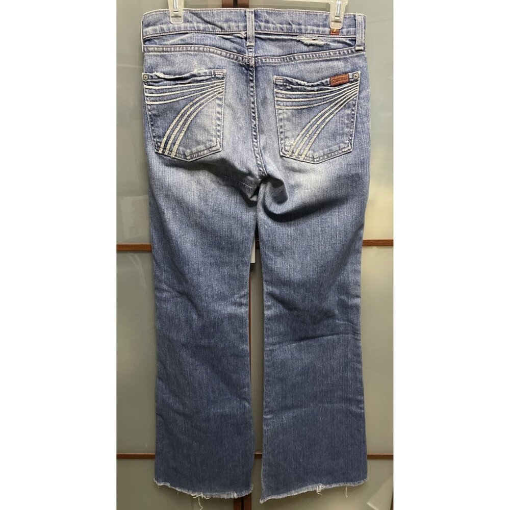 7 For All Mankind Dojo Vintage Y2K 90s Embroidered Seven Pocket Jeans Size 28